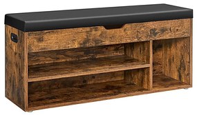 Обувница VOREN кафява/черна