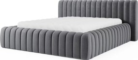Тапицирано легло Carlito-Тъмносиво-140 x 200