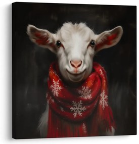 Картина на платно Коледна – Сладка коза