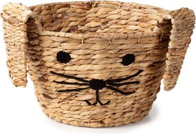 Детска кошница за играчки от воден зюмбюл естествена ø 35x26 cm Rabbit – Compactor