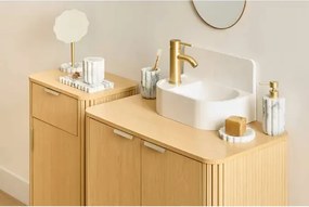 Огледало за баня 5five Marby, 16.2x12.2x16.5 cm, Бяло