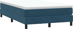 3315823 vidaXL Box Spring легло без матрак Тъмно синьо 120x210 cm кадифе