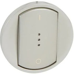 Legrand Лицев панел за двуполюсен ключ, с индикация, цвят титан Celiane  - 068323