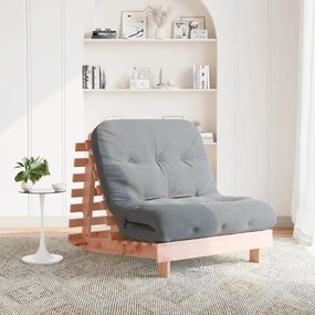 846759 vidaXL Футон кресло с матрак, 80x206x11 см, дугласко дърво масив