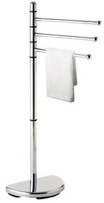 Gedy - Стойка със закачалка за кърпи HIBISCUS 90,5 см лъскав хром