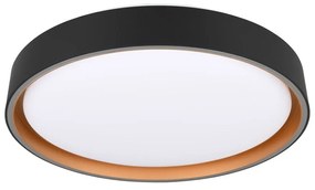 Черно LED осветително тяло за таван ø 40 cm Felis - Trio