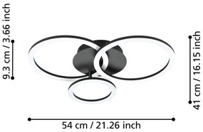 LED smart осветително тяло за таван 33 W PARRAPOS-Z – EGLO