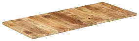 286026 vidaXL Плот за маса, мангово дърво масив, 25-27 мм, 140x60 см