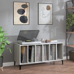 Sonata H Шкаф за винилови плочи сив сонома 100x38x48 см инженерно дърво