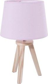 Atmosphera - Настолна лампа TRIPOD 1xE14/40W/230V борова/розова