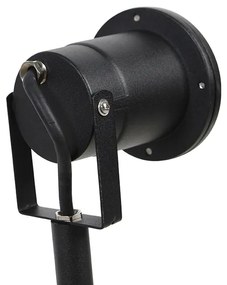 Пик прожектор черен регулируем IP44 с кабел и щепсел - Basic