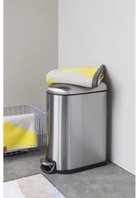 Кошче за боклук с педал от неръждаема стомана в сребрист цвят 10 l Wather – Mette Ditmer Denmark