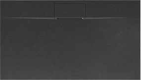 Корито за душ кабина Rea Bazalt long Black 80x120