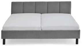 Сиво двойно легло 180x200 cm тапицирано без ламелно дъно Joker – Meise Möbel