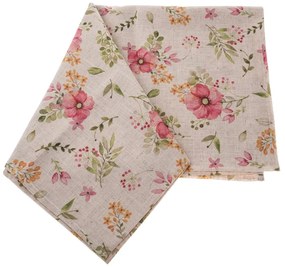 Измиваема покривка за маса със смес от лен 140x140 cm – Dakls