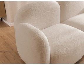 Светлокафяв ъглов диван от прежда с примки от букле (десен ъгъл) Orbit – Ropez