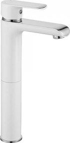 Смесител за мивка REA Bloom White Chrom high