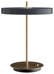 Антрацитна LED настолна лампа с метален абажур (височина 41,5 cm) Asteria Table - UMAGE