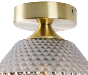 Интелигентен таванен аплик месинг с опушено стъкло с Wi-Fi A60 - Karce