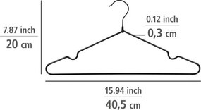 Метални закачалки в комплект 20 бр. Sascha – Wenko