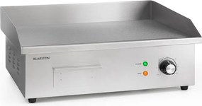Klarstein Grillmeile 3000G, електрическа скара, 3000 W, плоча за скара, 54.5 x 35 см, гладка
