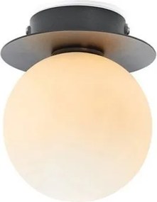 Черно-бял осветително тяло за таван със стъклен абажур ø 10 cm Mini – Markslöjd