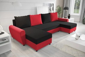 Ъглов диван Figar U-Mauro-kokkino