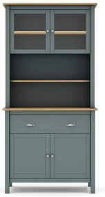 Шкаф сиво-зелен от масивен бор 90x180,5x40 cm Misti – Marckeric