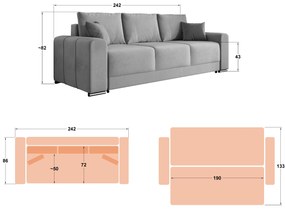 Разтегателно канапе Его
