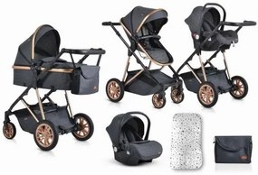 Moni - Комбинирана количка 2в1 Midas - черен