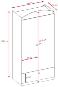 Гардероб Babydreams Cartoon-Prasino-Zoo