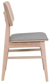 Светлокафяв трапезен стол със светлосива седалка Nagano - Rowico