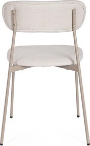 Кафяво-сив тапициран трапезен стол Inka – Yes Everyday