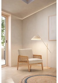 Бежов велурен фотьойл Debra – Marckeric