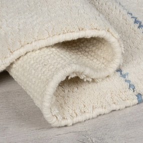 Кремав ръчно изработен вълнен килим 120x170 cm Dottie Geometric – Flair Rugs