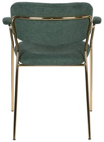 Тъмнозелени трапезни столове в комплект от 2 Jolien - White Label