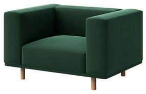 Кресло от тъмнозелено кадифе Kukumo - Ame Yens