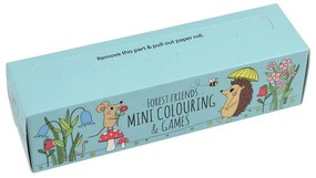 Пътуващ комплект детски книжки за оцветяване и пъзели Forest Forest Friends - Rex London