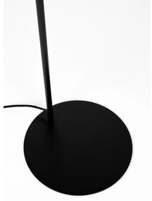 Черна подова лампа с текстилен абажур (височина 158 cm) Jaylee – White Label