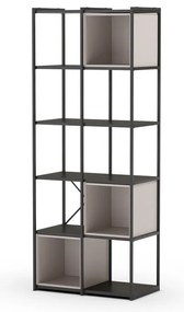 Черно-кремава библиотека 71x179 cm Anya – Marckeric