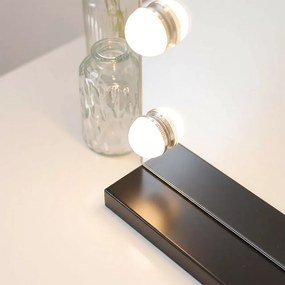 Огледало LED HOLLYWOOD Black 80x60