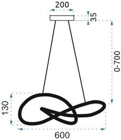 Лампа LED APP816-CP Node Chrom