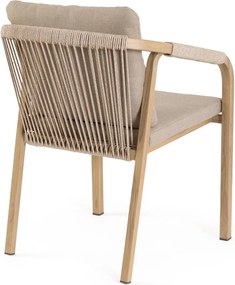 Градински стол метален в естествен цвят Kalimera – Bizzotto