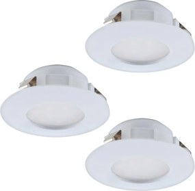 Eglo 95821-КОМПЛЕКТ 3x LED вградено таванно осветително тяло за баня PINEDA LED/4,9W/230V IP44