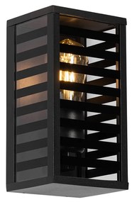 Модерна външна стенна лампа черна 26 см IP44 - Reims