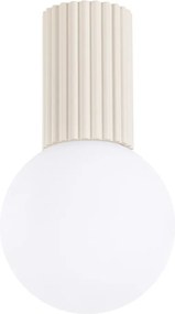 Кремаво осветително тяло за таван със стъклен абажур ø 12 cm Orbital – Sollux