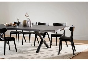 Тъмнокафява дъбова маса за хранене Brooklyn - Rowico