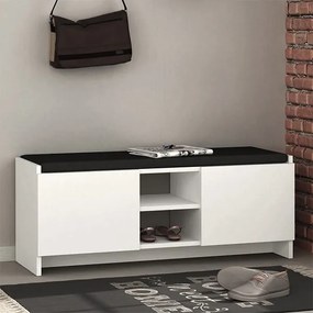 Меламинови мебели за вход Zulla в бял цвят 110x37x43см.