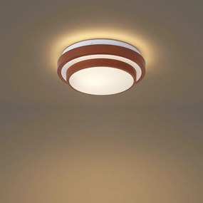 Модерен плафон Sienna с бял цвят 25 см IP44 - Walden