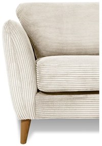 Бял диван от рипсено кадифе 170 cm Paris – Scandic